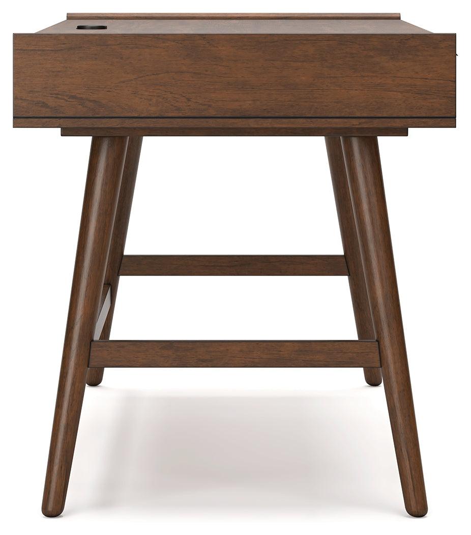 Lyncott Brown 60" Home Office Desk by Ashley at Eve Furniture