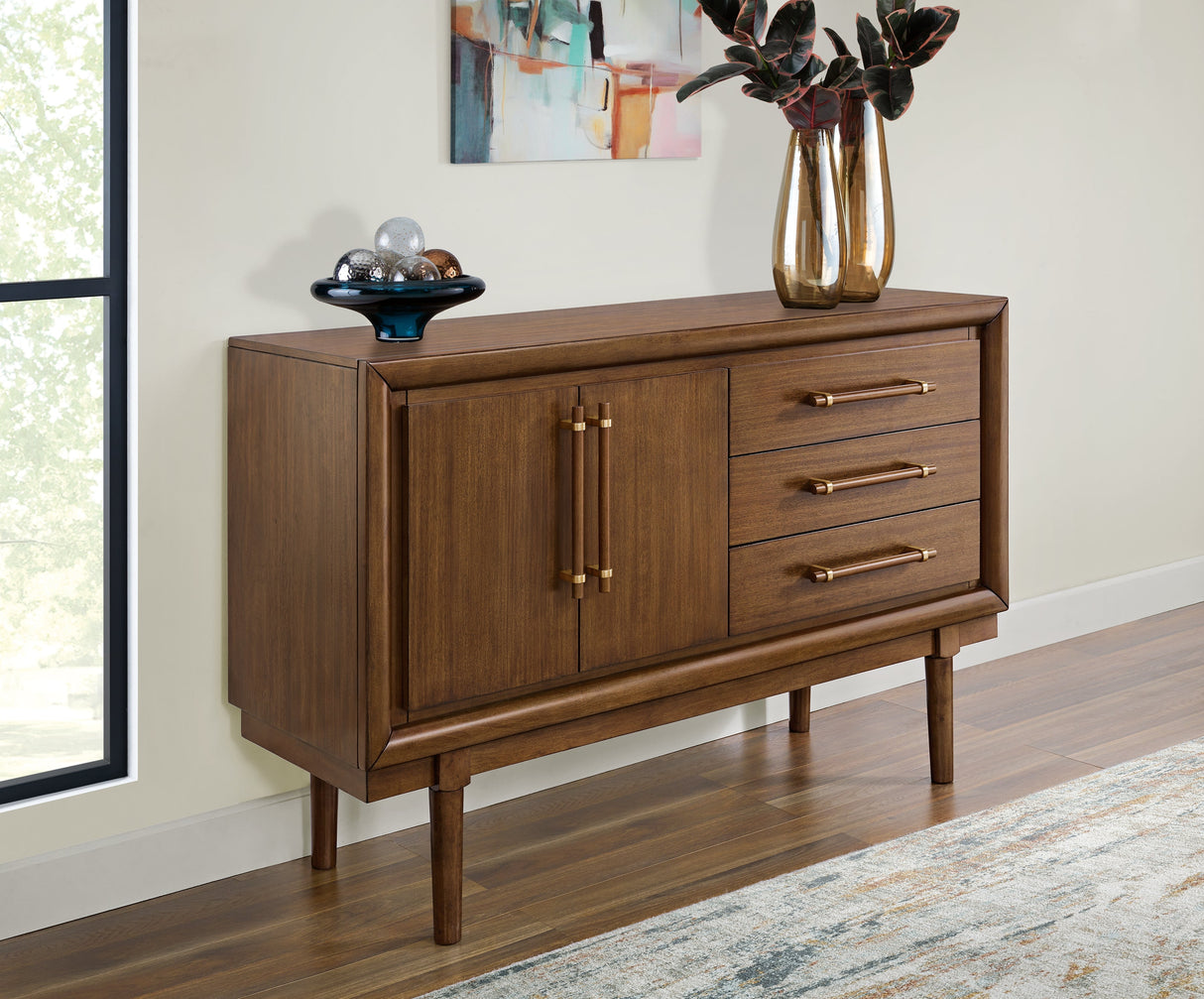 Lyncott Brown Dining Server by Ashley at Eve Furniture