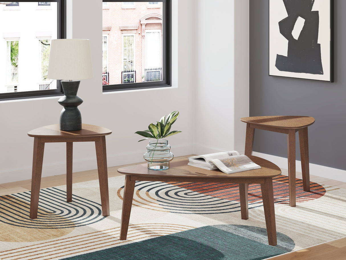 Lyncott Brown Table (Set of 3) by Ashley at Eve Furniture