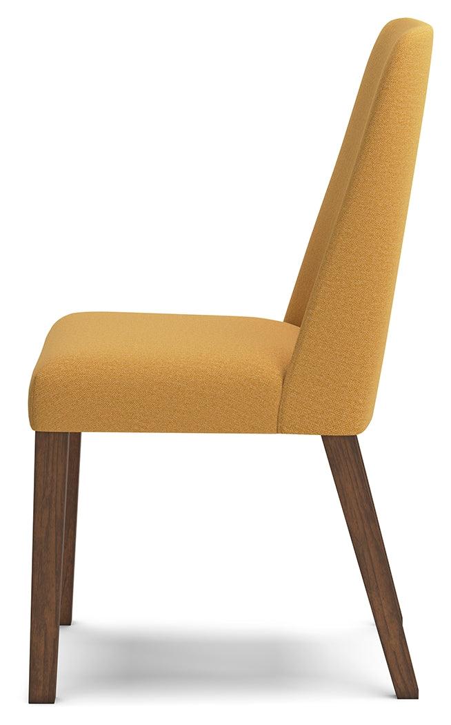 Lyncott Mustard/Brown Dining Chair, Set of 2 by Ashley at Eve Furniture