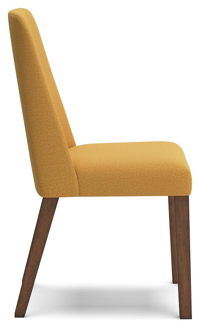 Lyncott Mustard/Brown Dining Chair, Set of 2 by Ashley at Eve Furniture