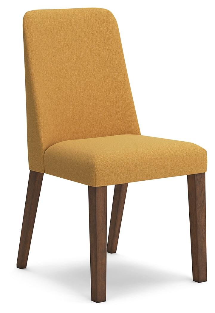 Lyncott Mustard/Brown Dining Chair, Set of 2 by Ashley at Eve Furniture
