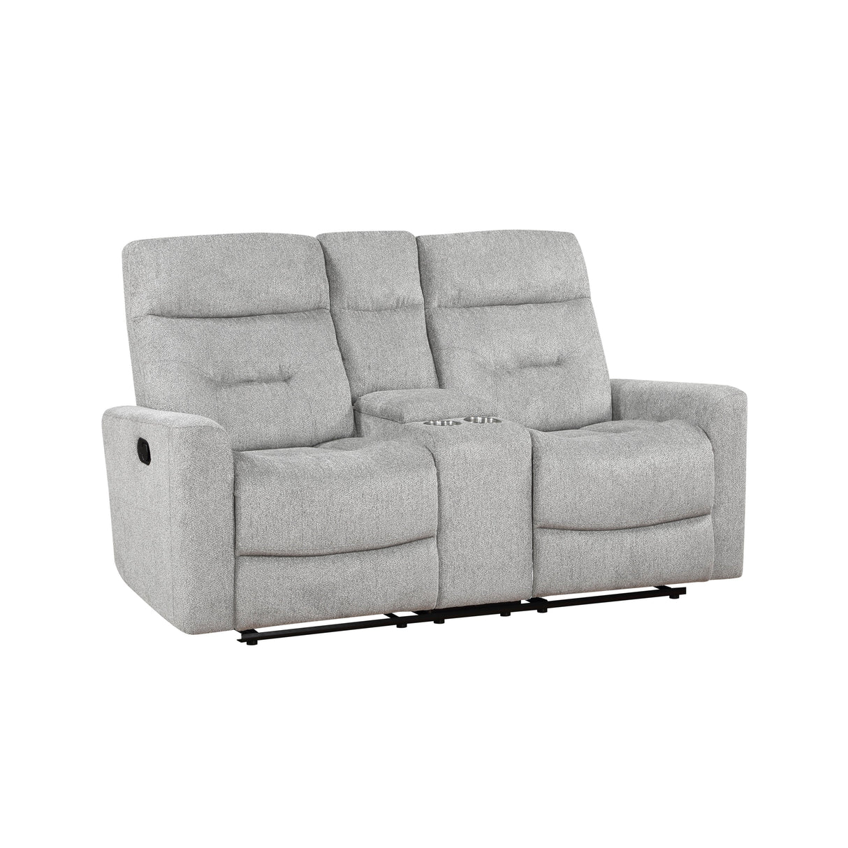 Lyndon Gray Double Reclining Living Room Set by Homelegance at Eve Furniture