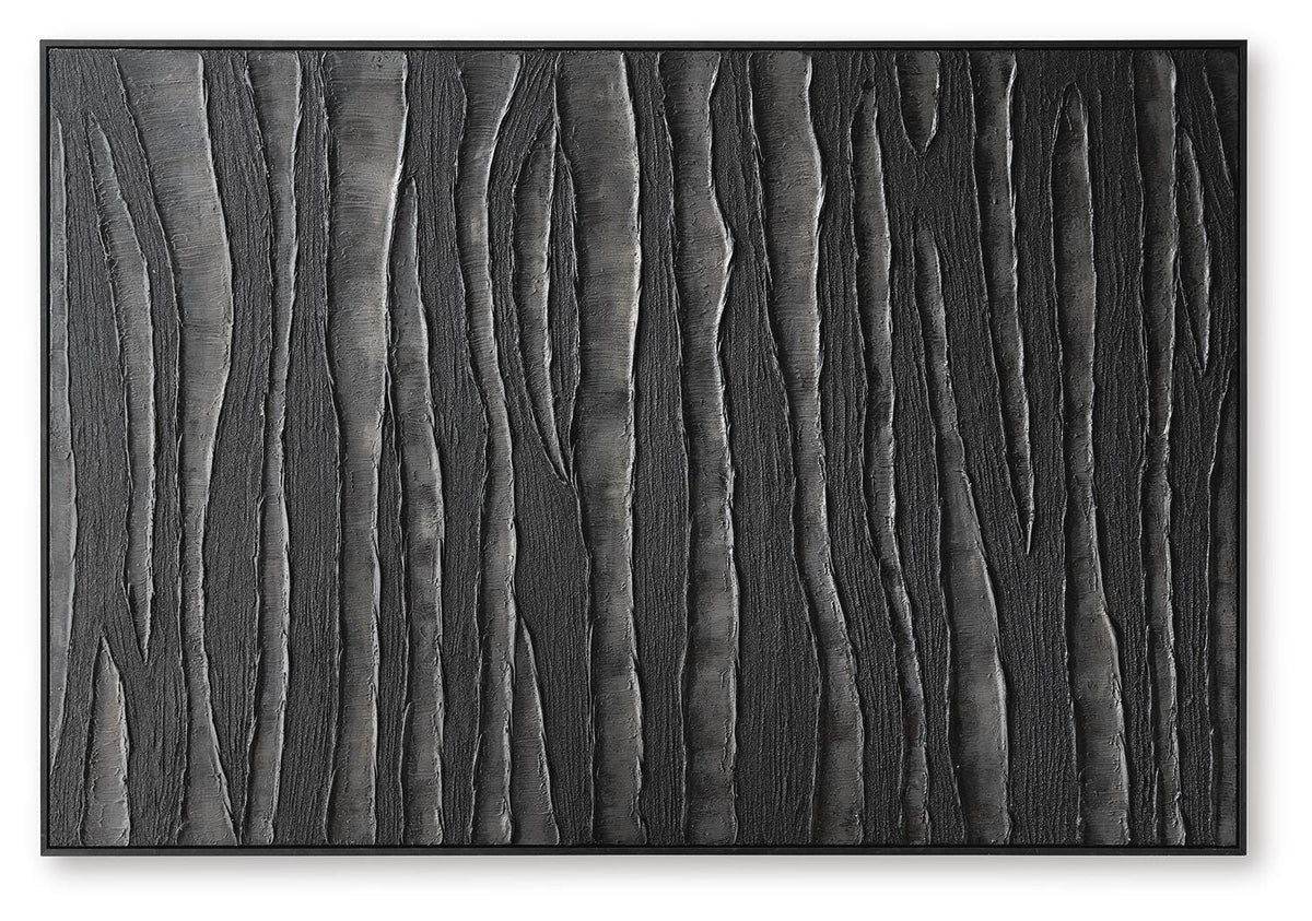 Lynnworth Black/Brown Wall Art by Ashley at Eve Furniture