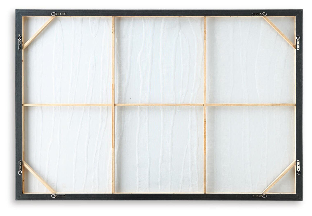 Lynnworth Black/Brown Wall Art by Ashley at Eve Furniture