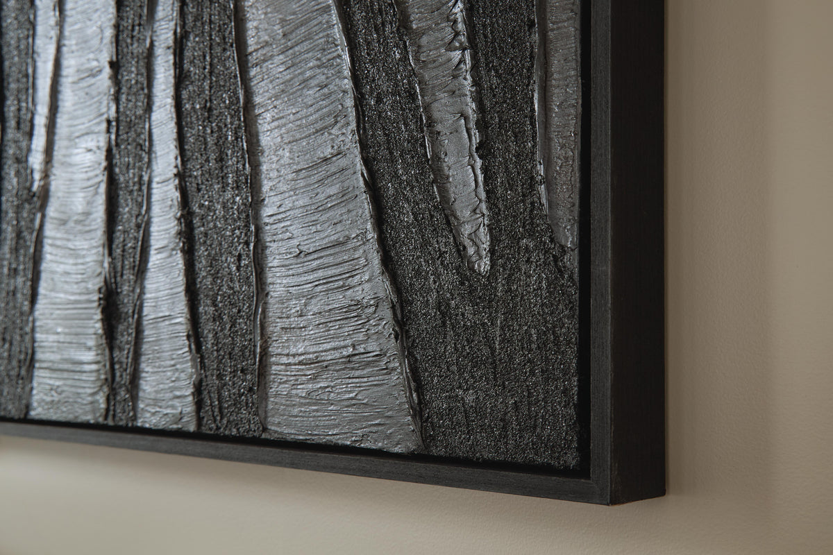 Lynnworth Black/Brown Wall Art by Ashley at Eve Furniture