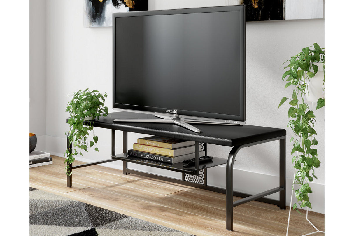 Lynxtyn Black 48" TV Stand by Ashley at Eve Furniture