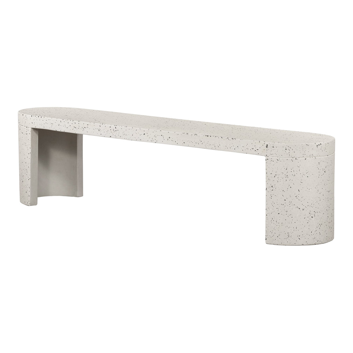 Lyon Light Grey Outdoor Bench by Moe's Home at Eve Furniture