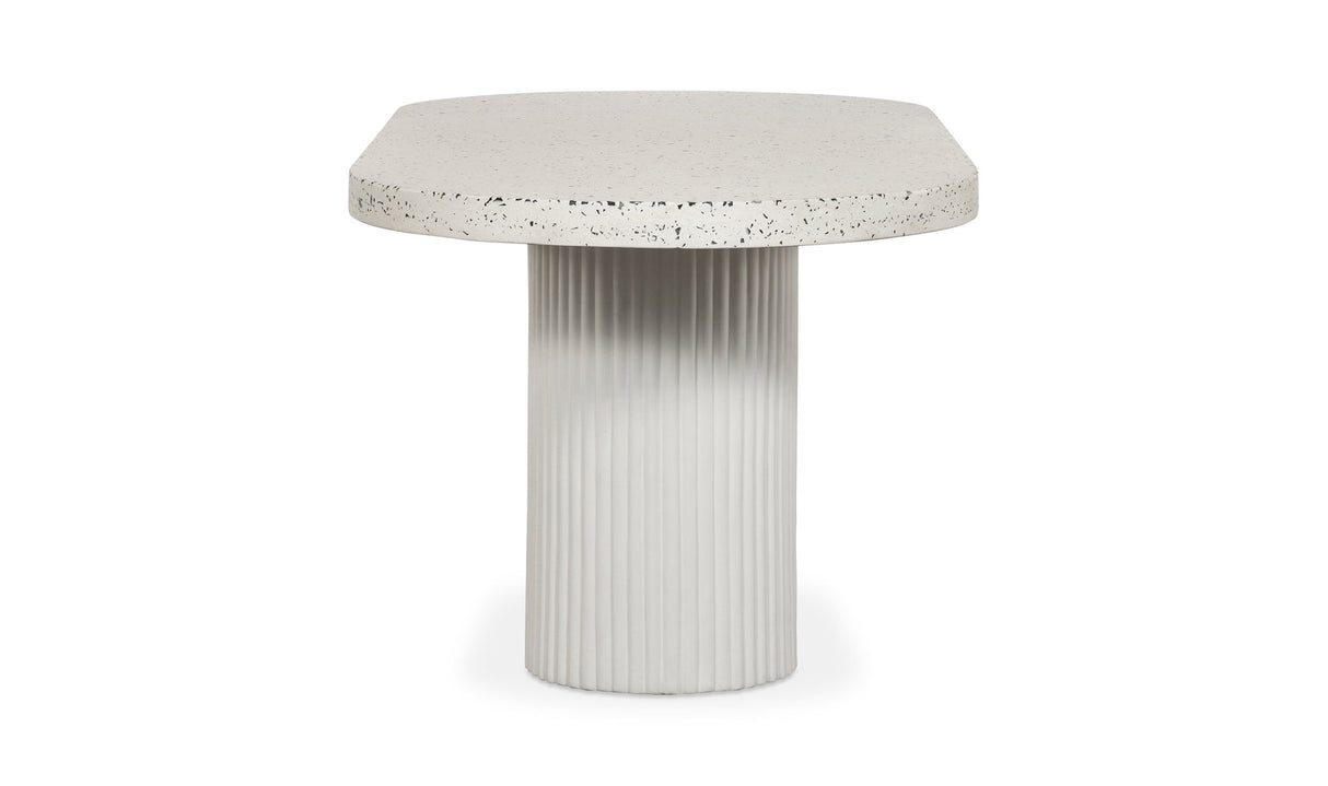 Lyon Outdoor Dining Table White Terrazzo by Moe's Home at Eve Furniture