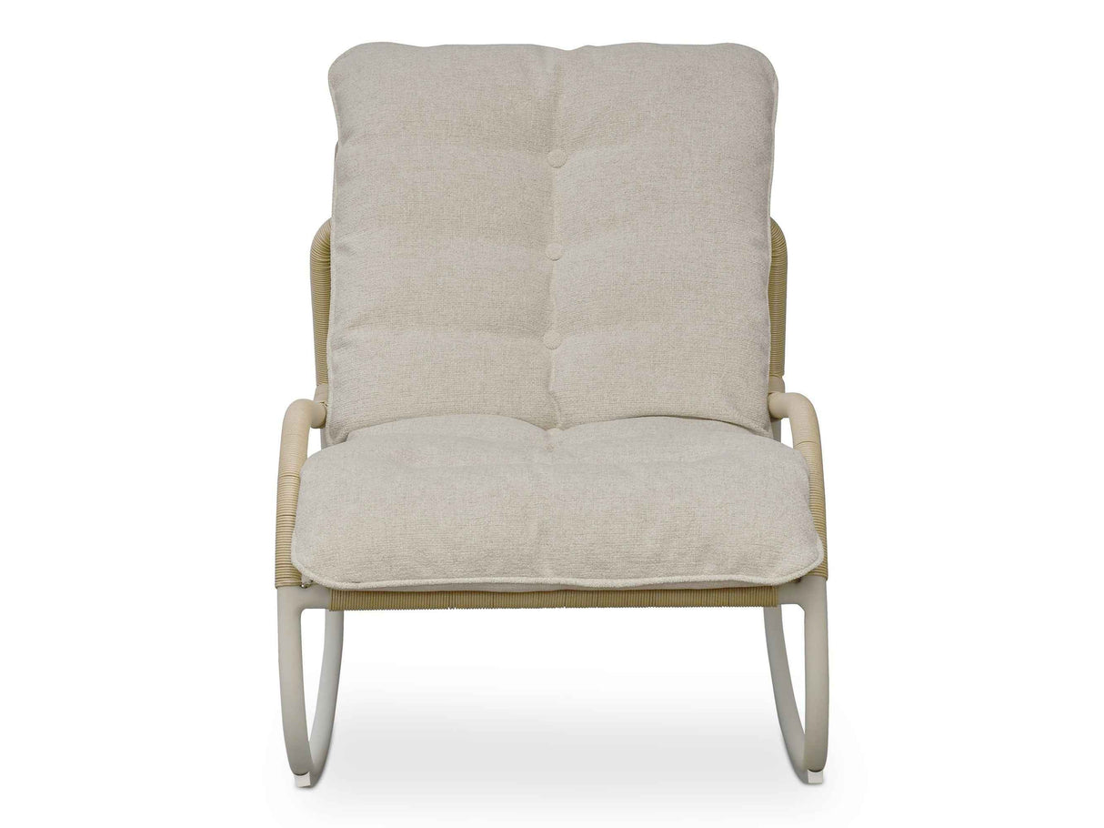 Lyra Beige Outdoor Rocking Chair