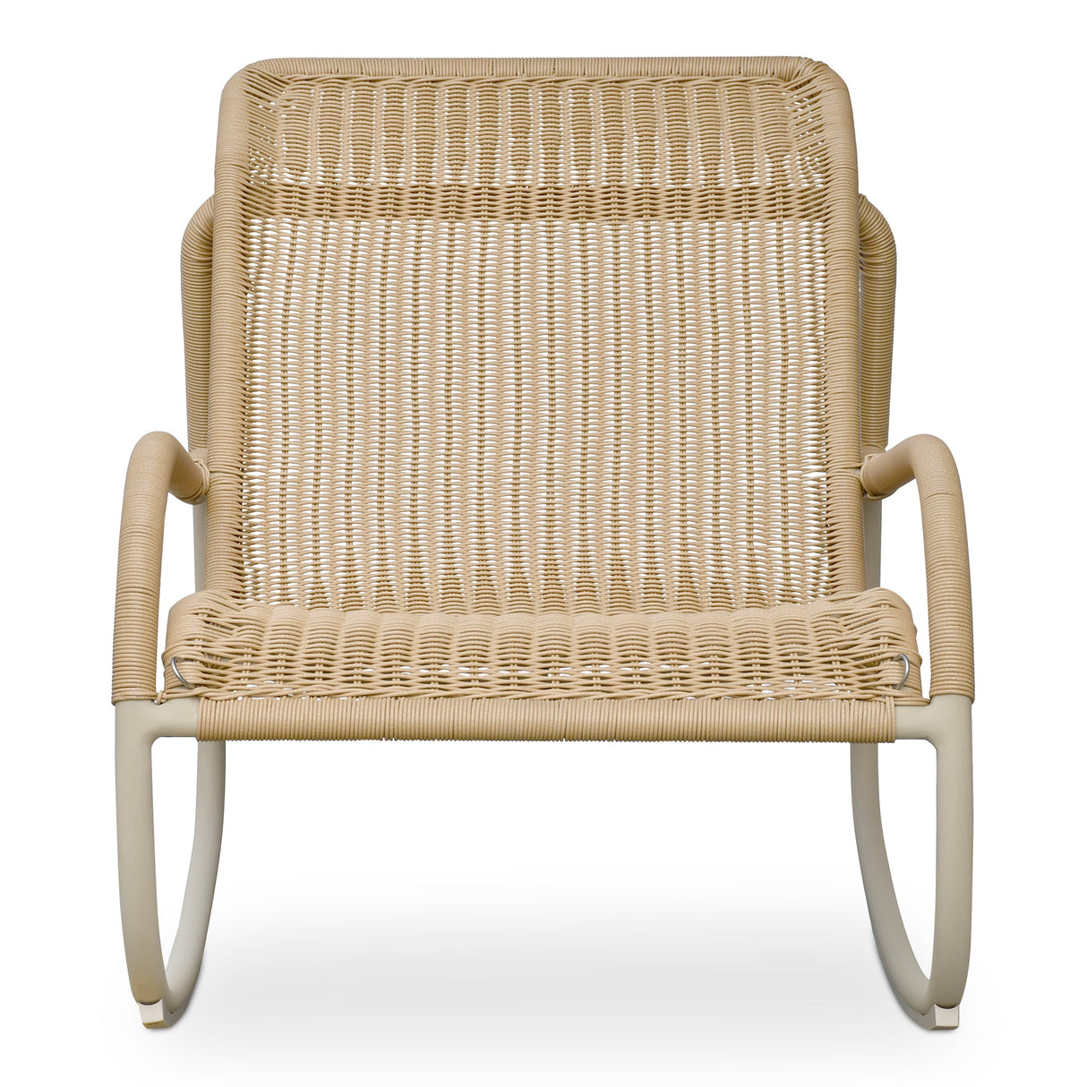 Lyra Beige Outdoor Rocking Chair by Moe's Home at Eve Furniture