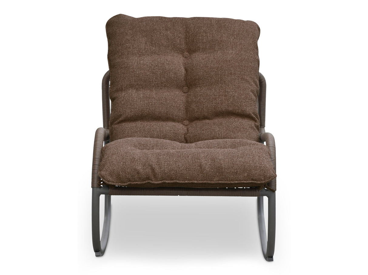 Lyra Brown Outdoor Rocking Chair by Moe's Home at Eve Furniture