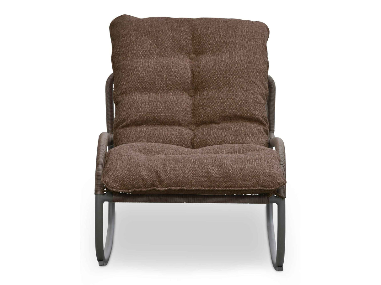 Lyra Brown Outdoor Rocking Chair