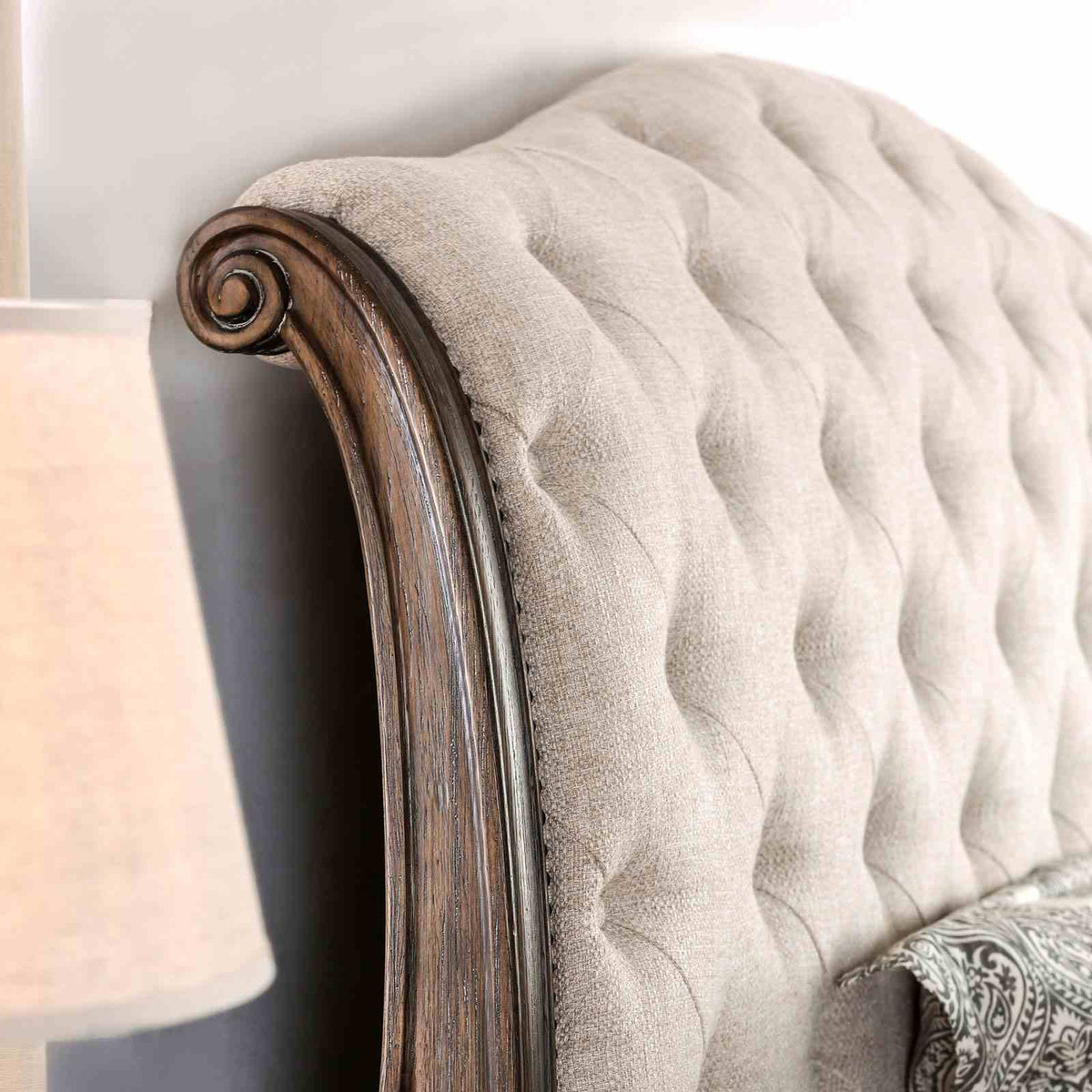 Lysandra Rustic Natural Tone/Beige California.King Bed by Furniture of America at Eve Furniture