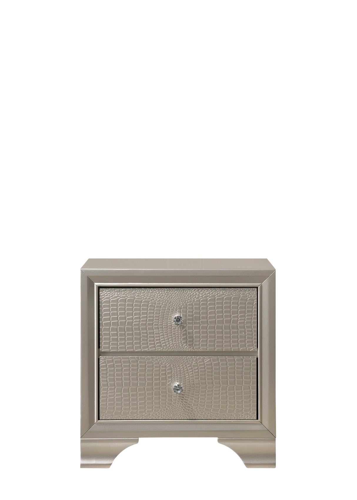 Lyssa Champagne LED Upholstered Panel Youth Bedroom Set by Crown Mark at Eve Furniture