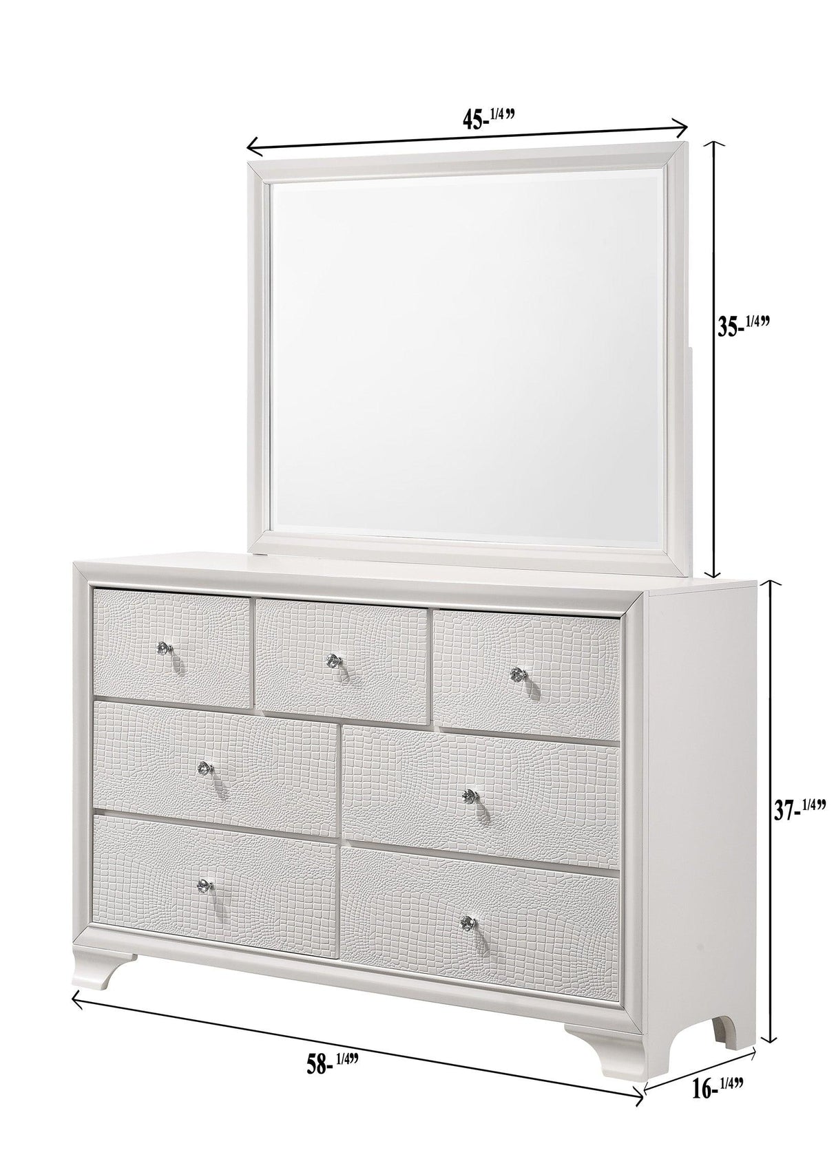 Lyssa Frost Dresser by Crown Mark at Eve Furniture