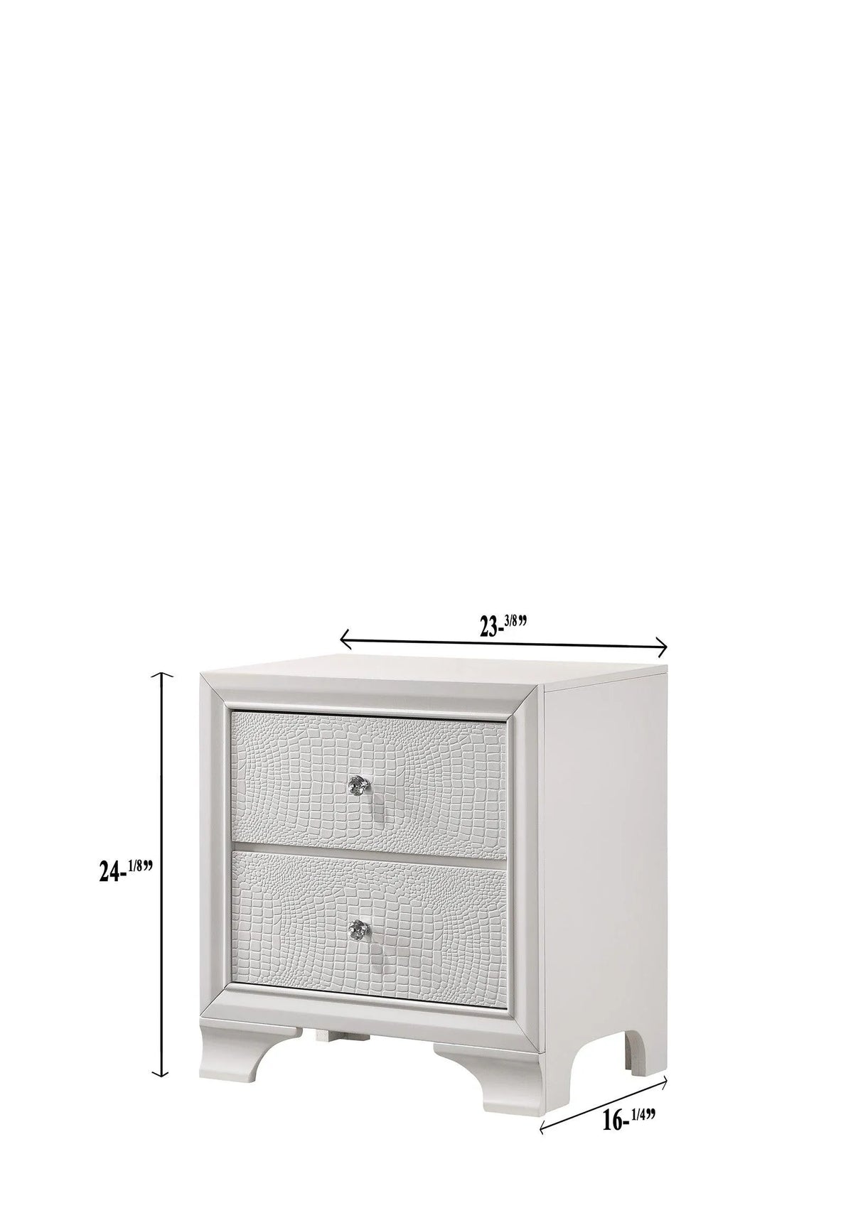 Lyssa Frost Nightstand by Crown Mark at Eve Furniture
