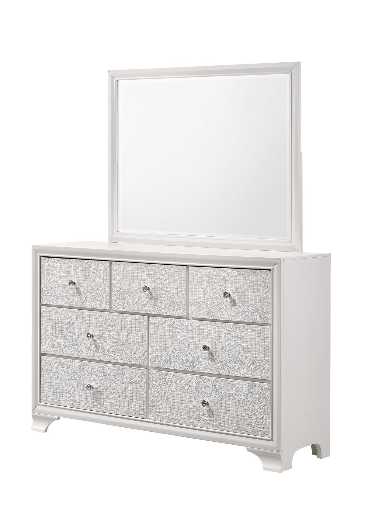 Lyssa Oat and Frost LED Upholstered Panel Bedroom Set by Crown Mark at Eve Furniture
