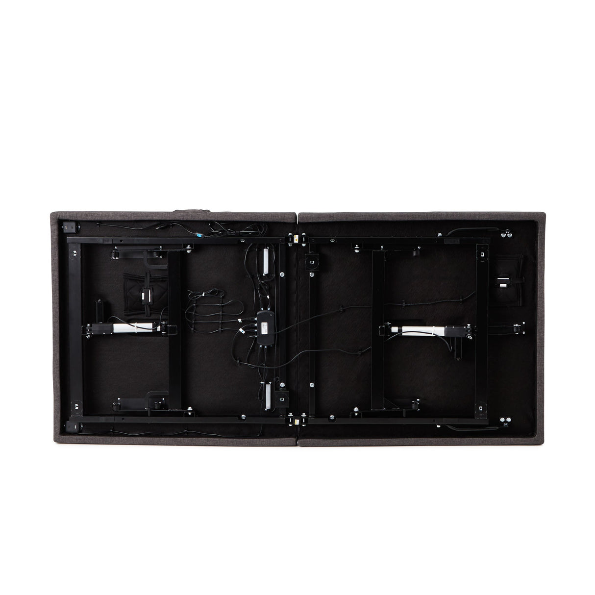 M555 Charcoal Queen Adjustable Base by Malouf at Eve Furniture