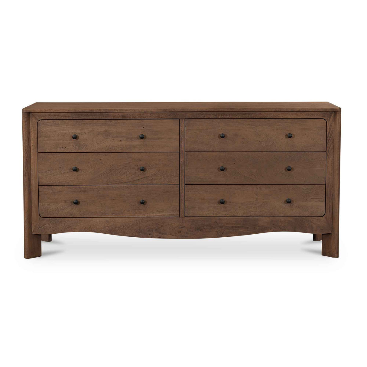 Mabel Dark Brown 6 Drawer Dresser
