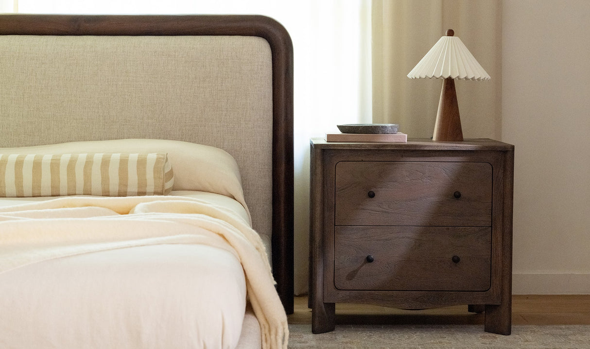 Mabel Nightstand Dark Brown by Moe's Home at Eve Furniture