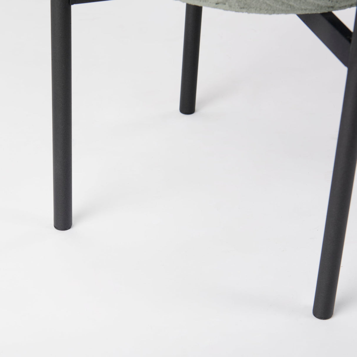 Mabel Set of Two Green Top W/ Black Iron Base Plant Stands by Mercana at Eve Furniture