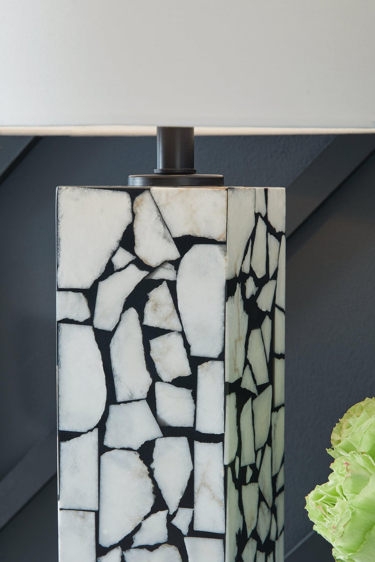 Macaria White/Black Table Lamp by Ashley at Eve Furniture