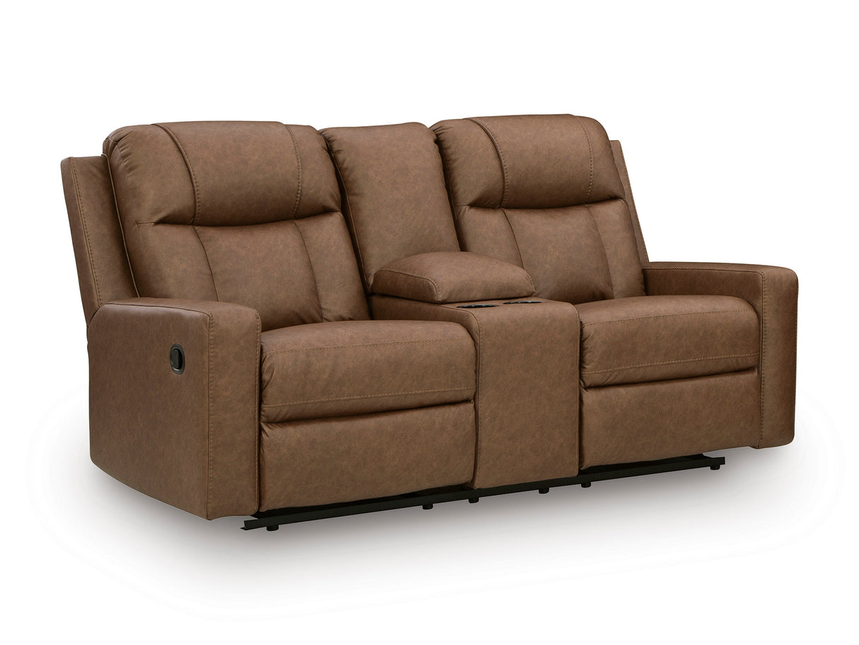 Mackmenville Caramel Reclining Living Room Set by Ashley at Eve Furniture