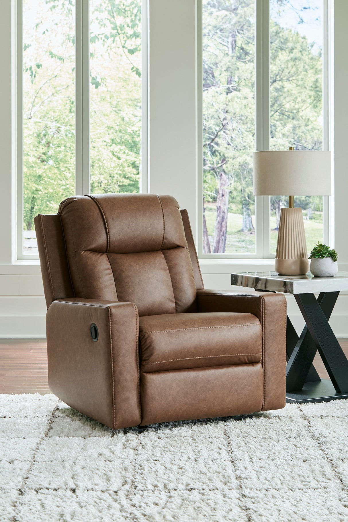 Mackmenville Caramel Reclining Living Room Set by Ashley at Eve Furniture