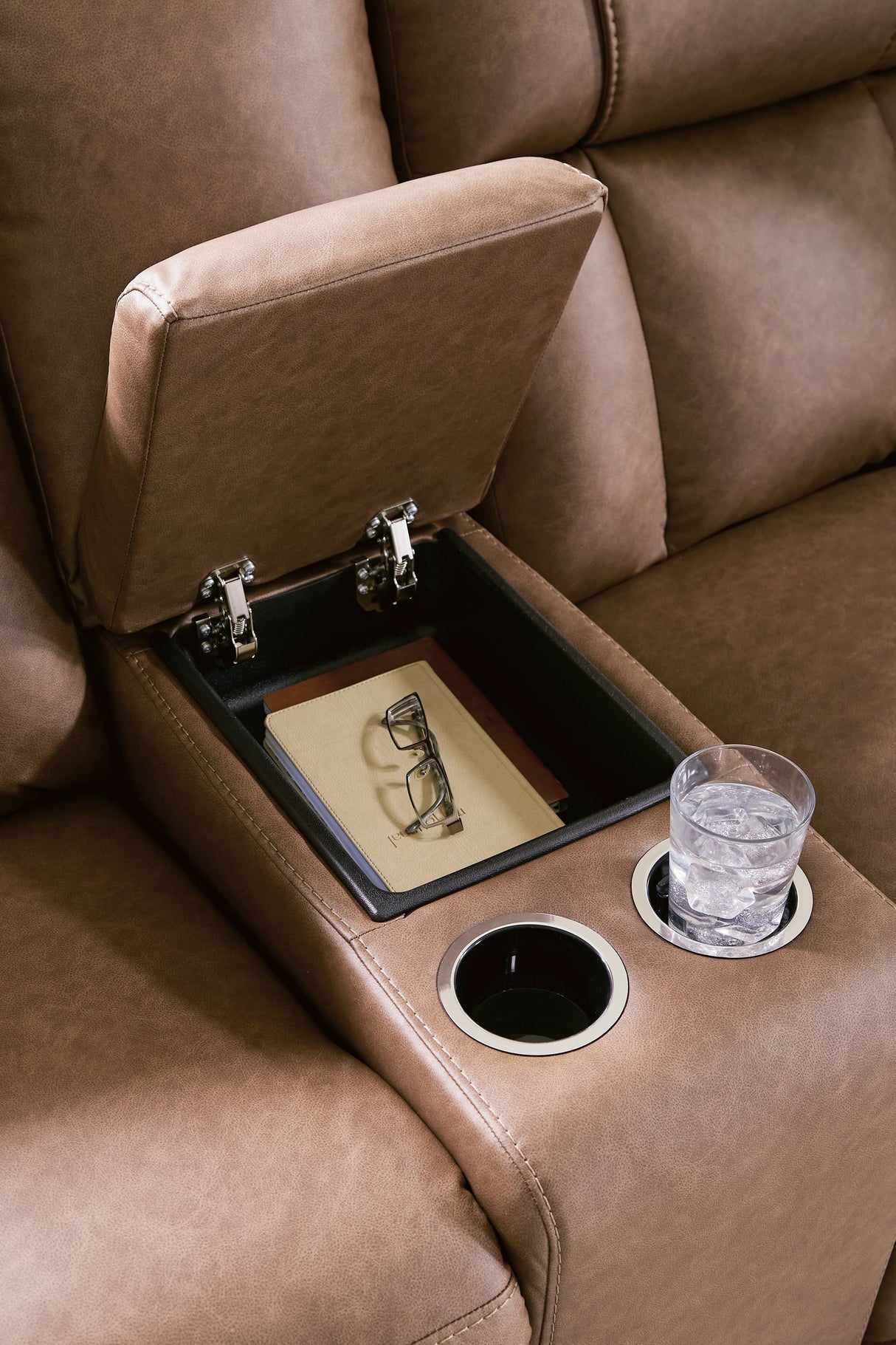 Mackmenville Caramel Reclining Living Room Set by Ashley at Eve Furniture