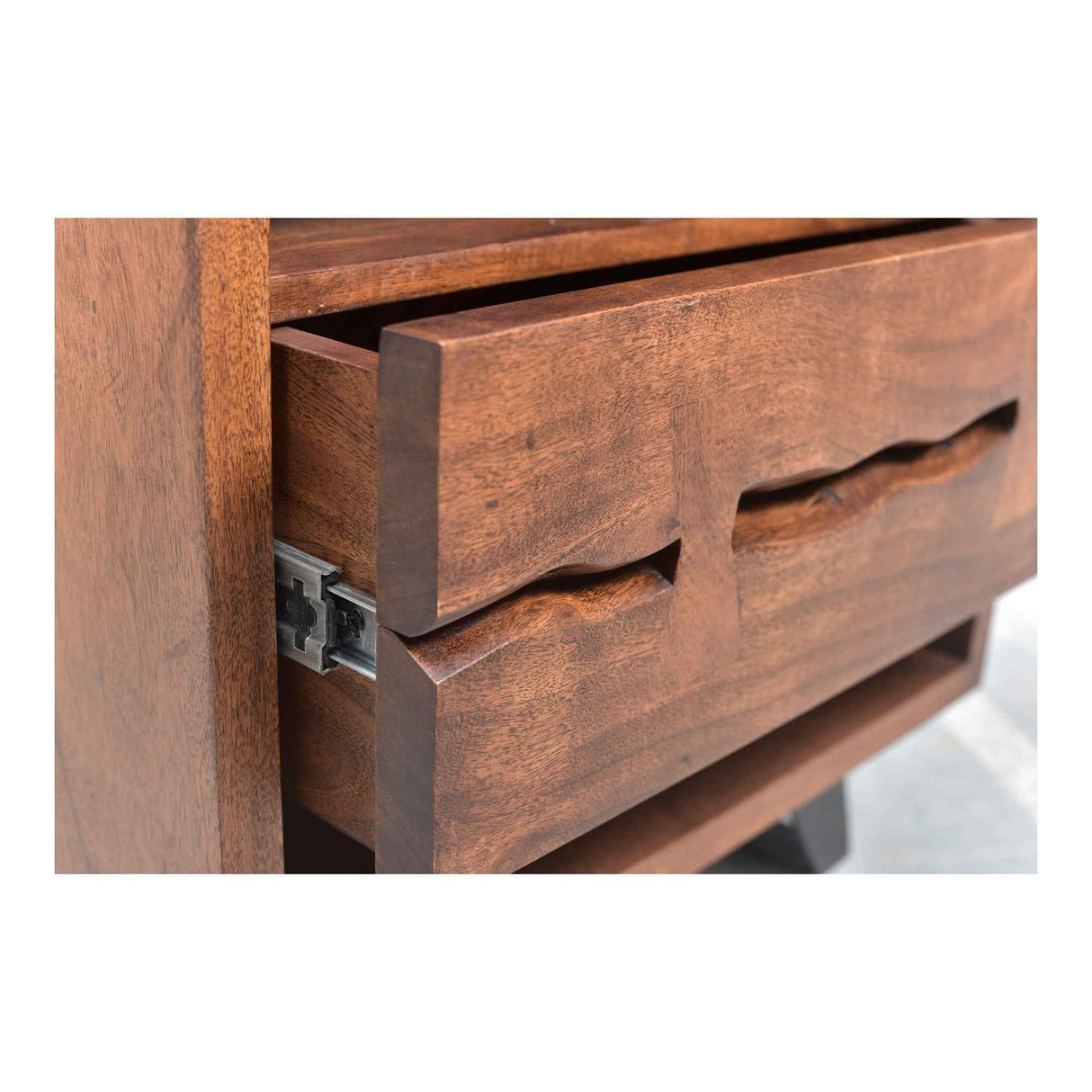 Madagascar Brown Nightstand Open-Shelf by Moe's Home at Eve Furniture