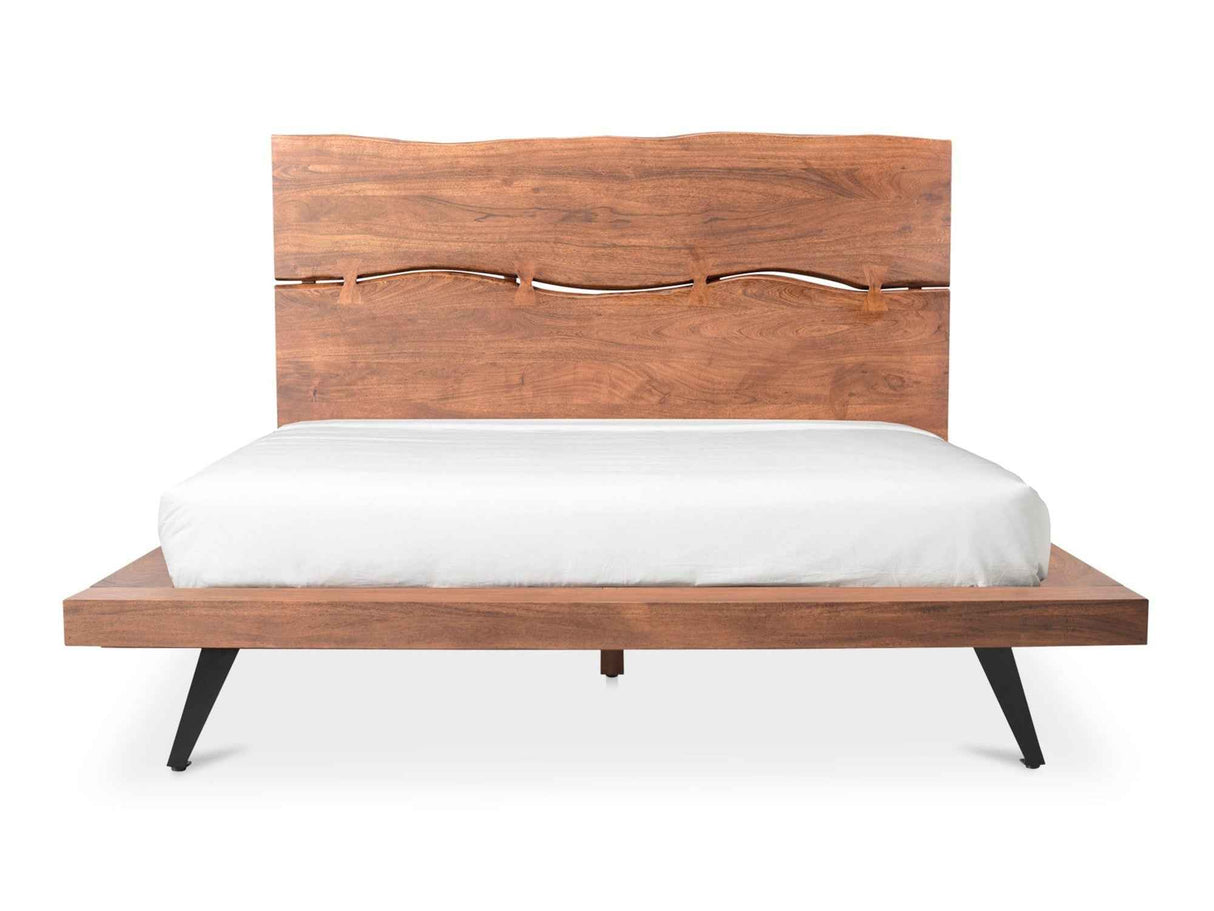Madagascar Brown Queen Platform Bed