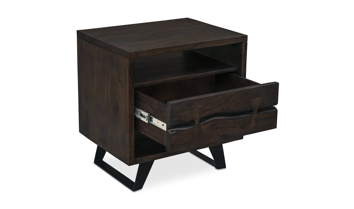 Madagascar Nightstand Dark Brown by Moe's Home at Eve Furniture