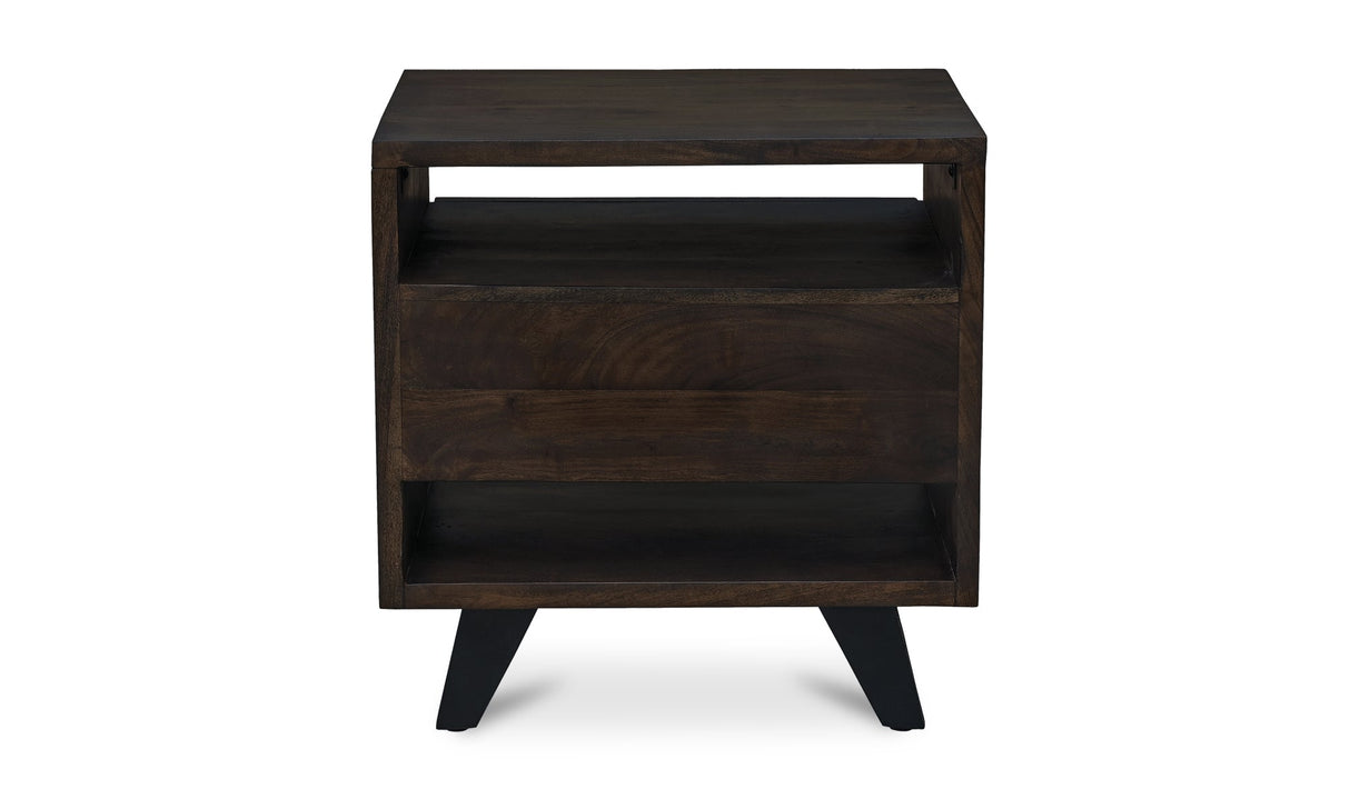 Madagascar Nightstand Dark Brown by Moe's Home at Eve Furniture