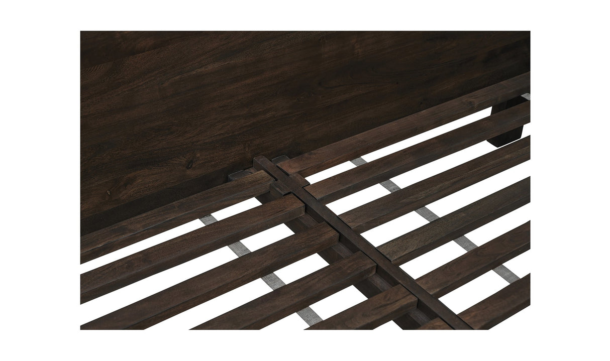Madagascar Platform Bed Dark Brown by Moe's Home at Eve Furniture