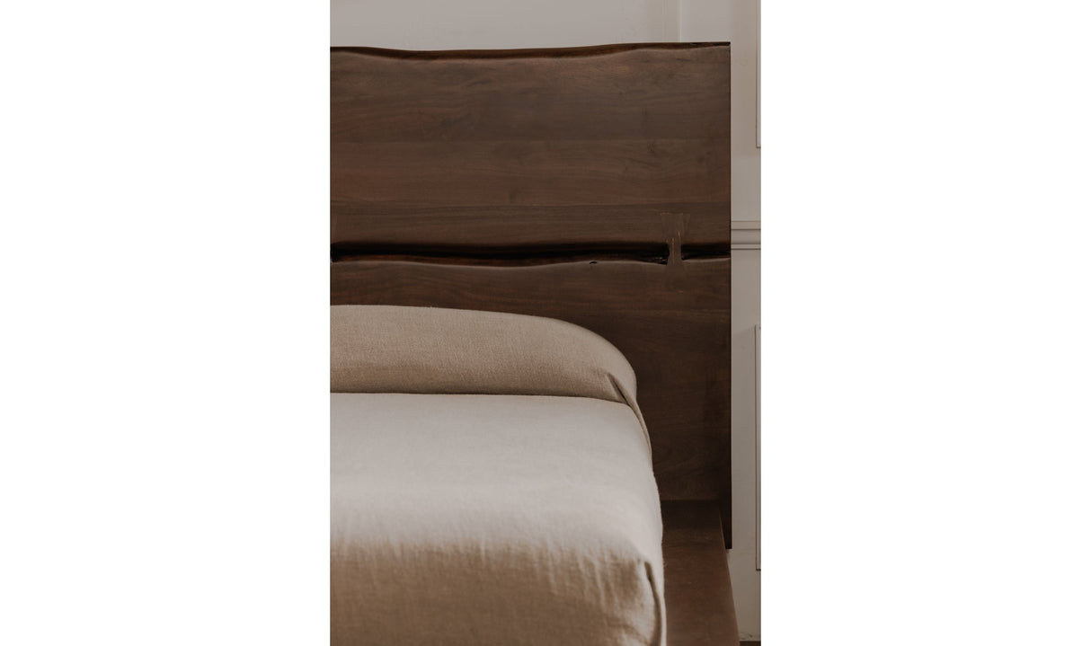 Madagascar Platform Bed Dark Brown by Moe's Home at Eve Furniture