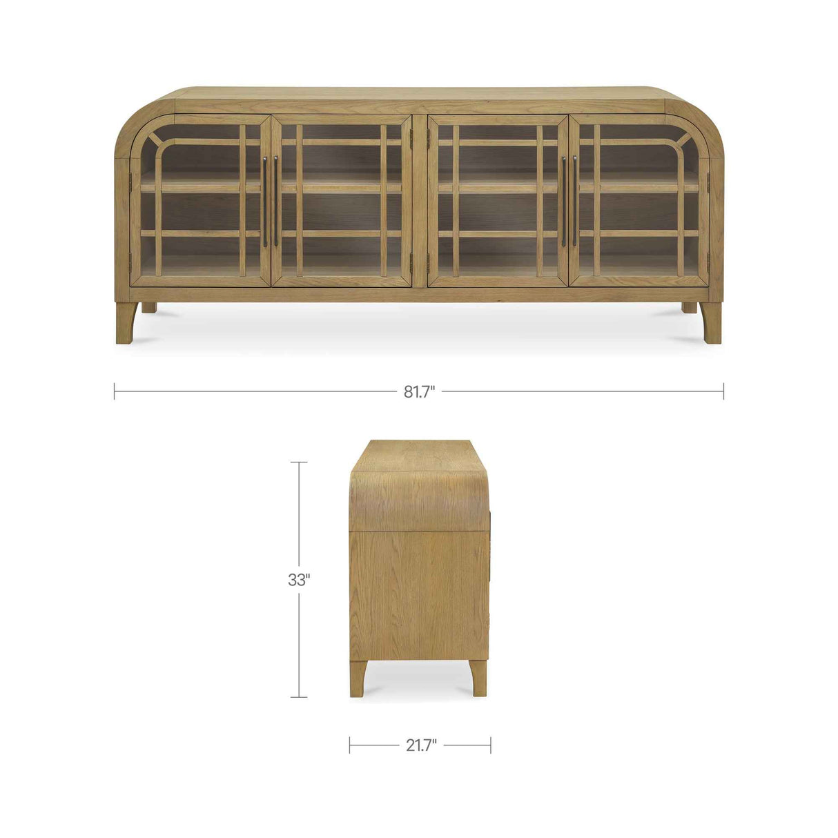 Maddie Natural Sideboard by Moe's Home at Eve Furniture