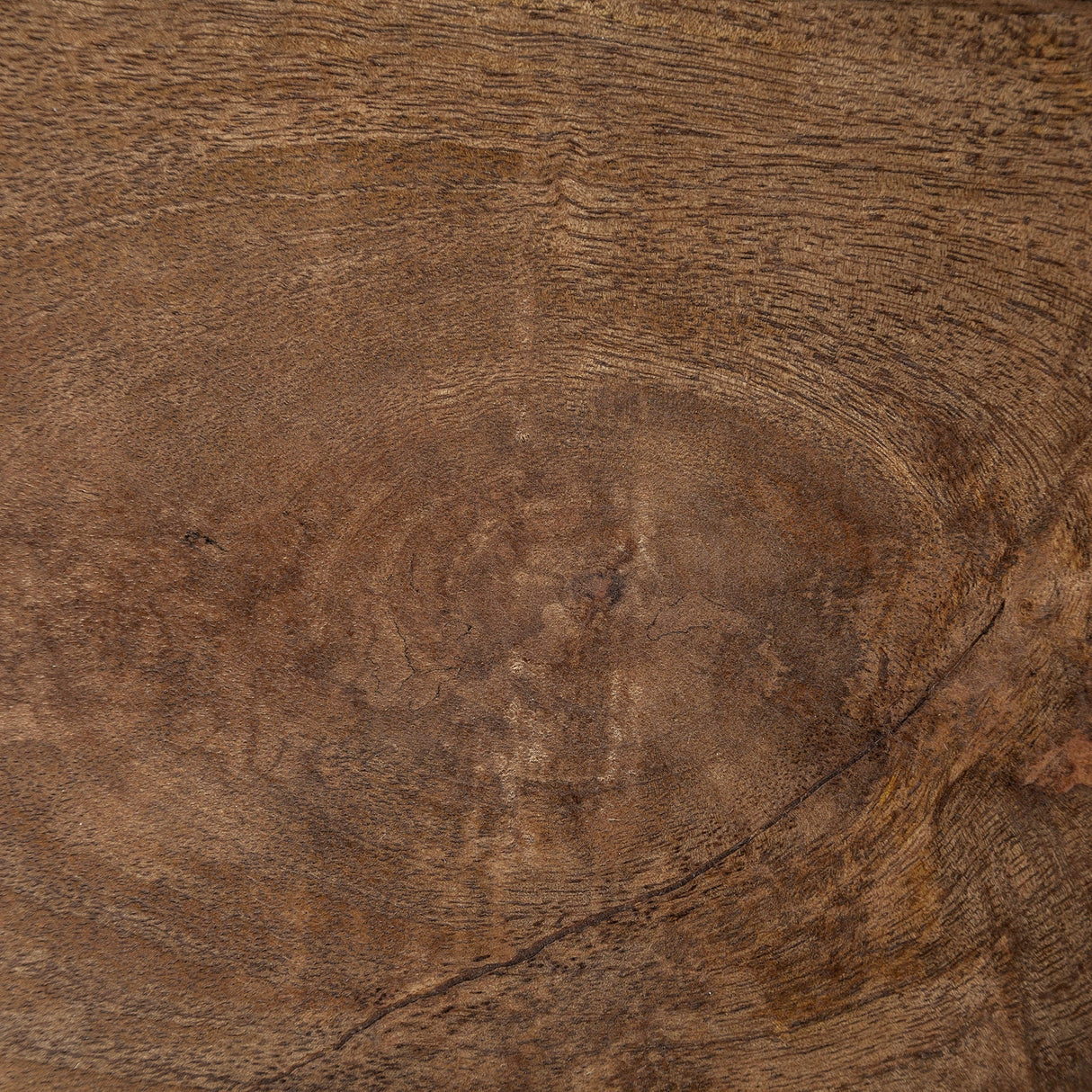 Maddox Medium Brown Wood w/ Black Metal C-shaped End/Side Table by Mercana at Eve Furniture
