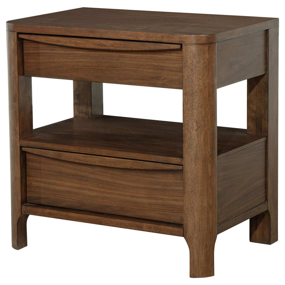 Maderia Walnut 2-Drawer Nightstand by Coaster at Eve Furniture