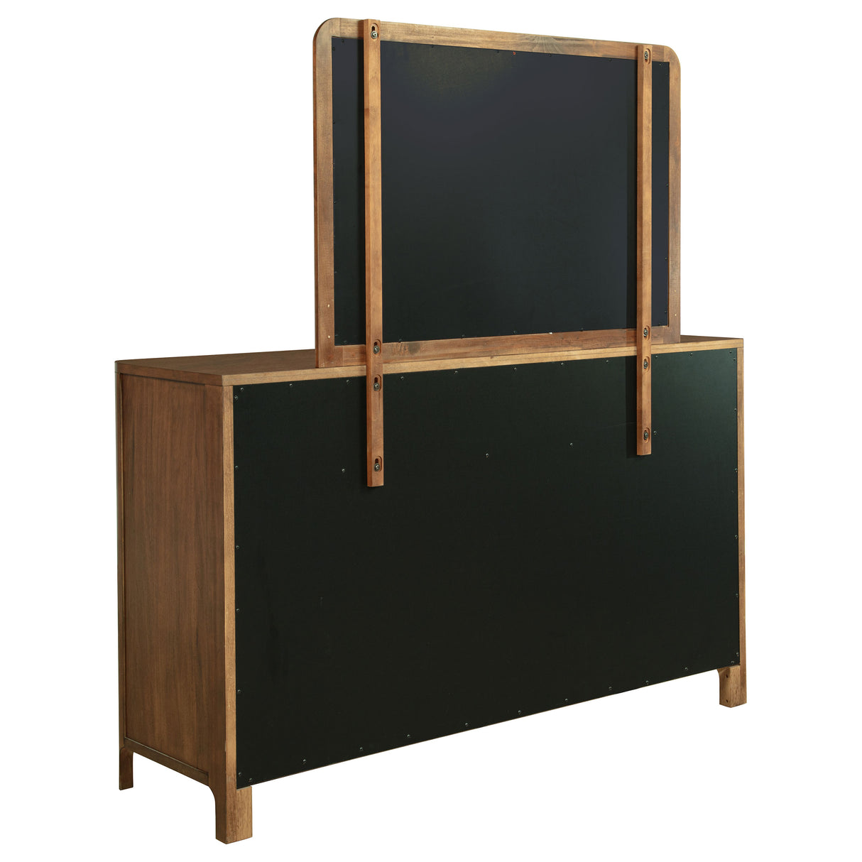Maderia Walnut 8-drawer Dresser and Mirror by Coaster at Eve Furniture