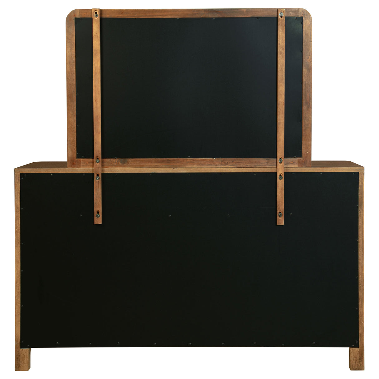 Maderia Walnut 8-drawer Dresser and Mirror by Coaster at Eve Furniture