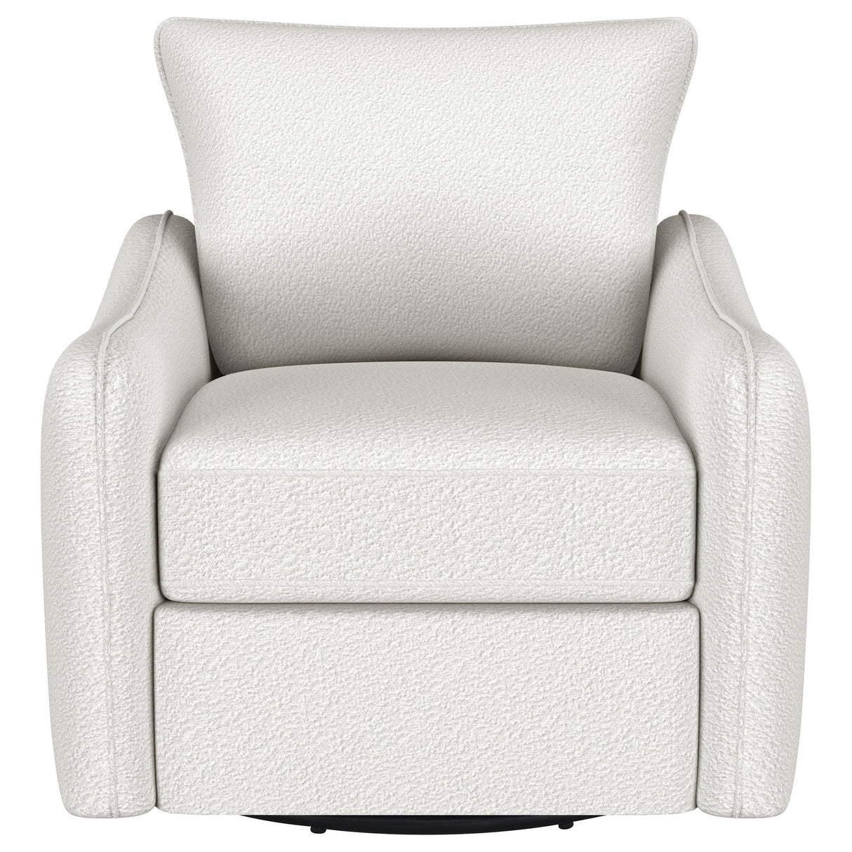Madia Vanilla Upholstered Slope Arm Swivel Club Chair by Coaster at Eve Furniture