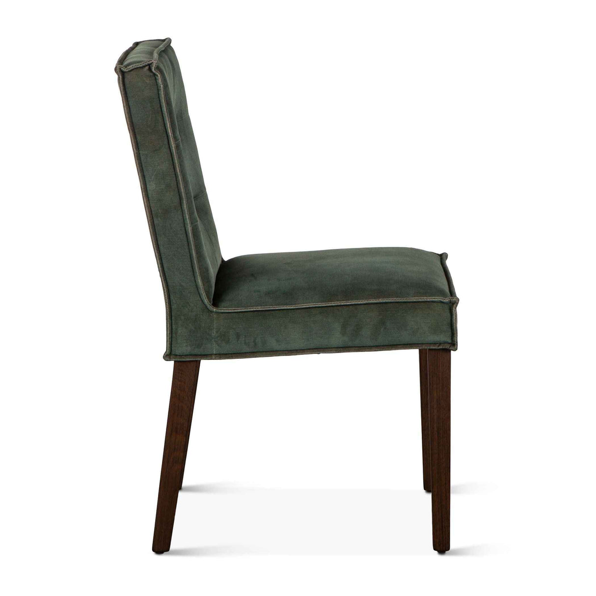 Madison 18" Dining Chair in Green Velvet with Dark Legs, Set of 2 by Home Trends & Design at Eve Furniture