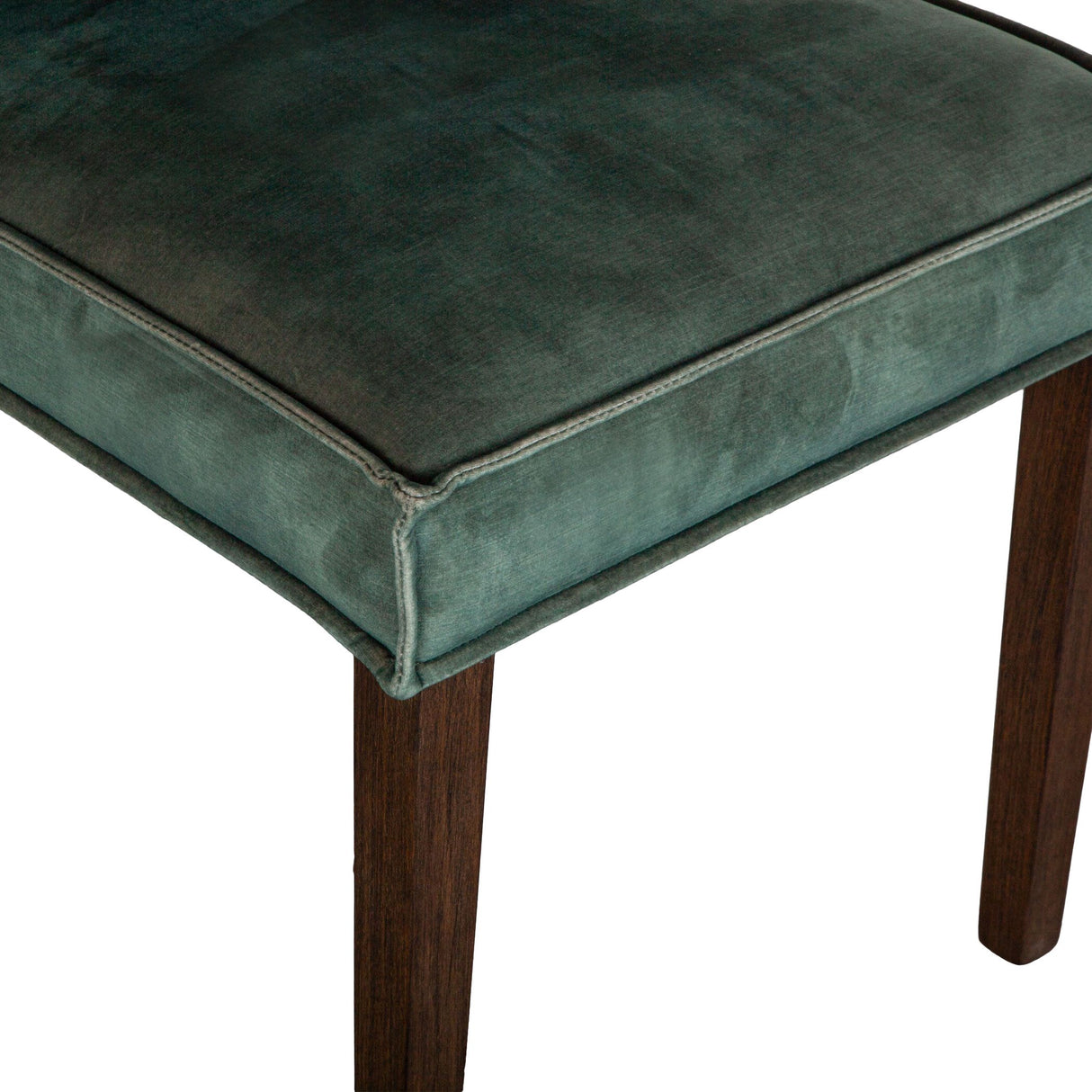 Madison 18" Dining Chair in Green Velvet with Dark Legs, Set of 2 by Home Trends & Design at Eve Furniture