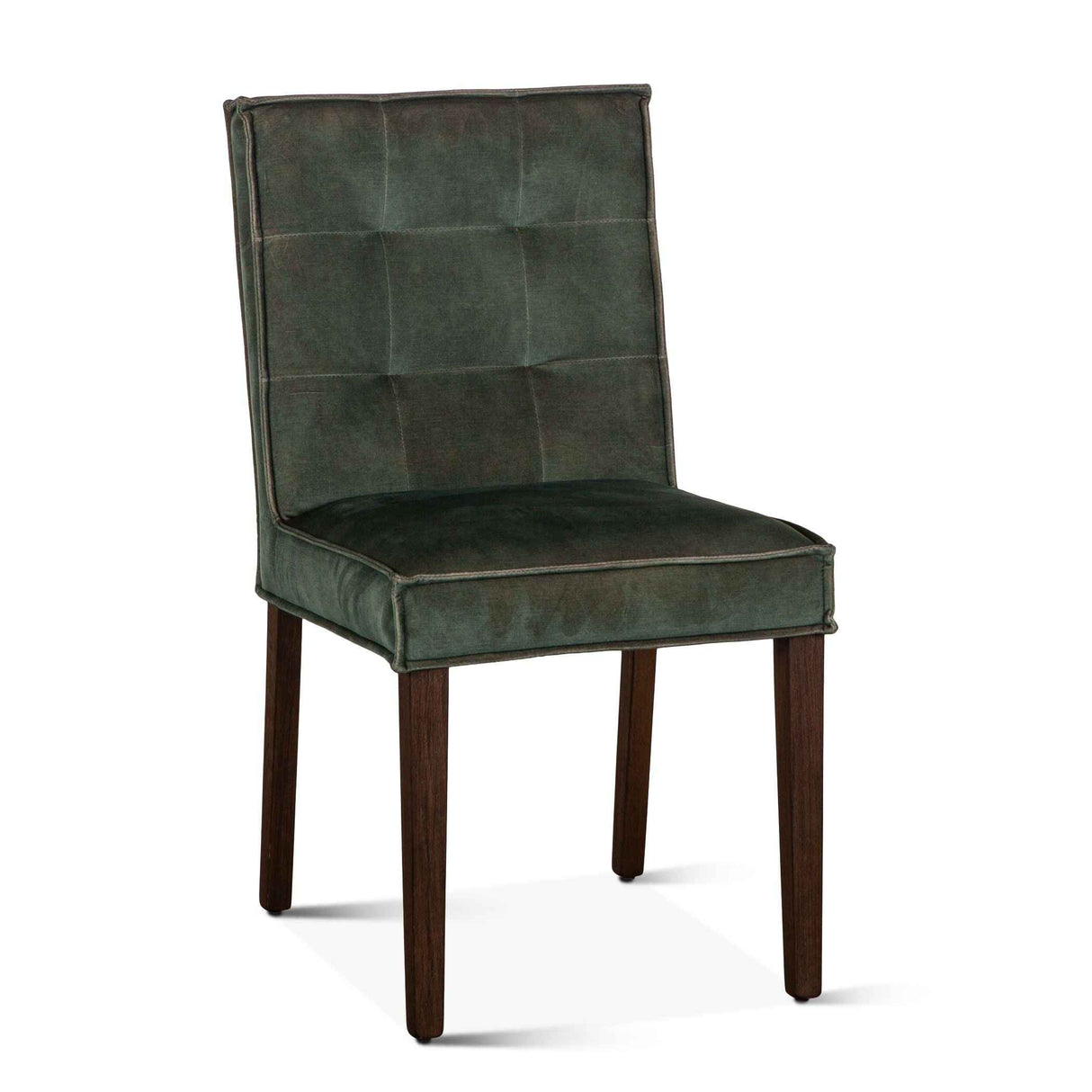 Madison 18" Dining Chair in Green Velvet with Dark Legs, Set of 2 by Home Trends & Design at Eve Furniture