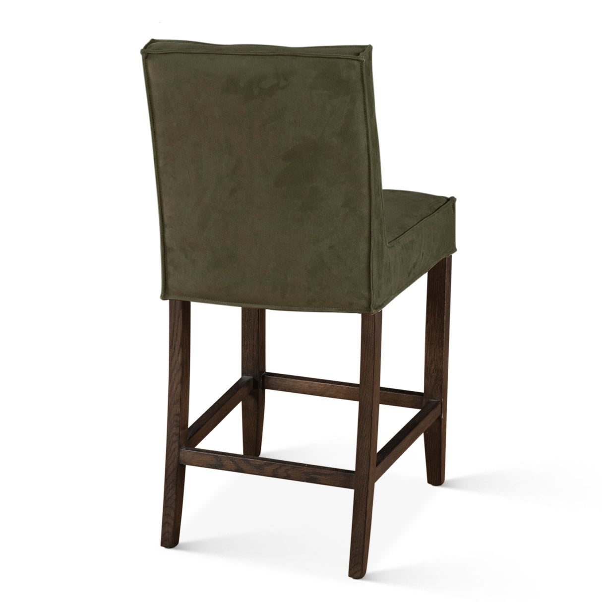 Madison Counter Chair in Green Eco Suede with Dark Legs by Home Trends & Design at Eve Furniture