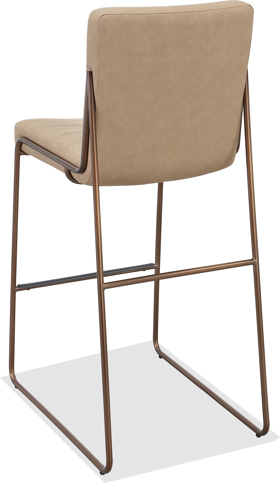 Madison Honey/Light Bronze Metal Frame Bar Stool by Modus Furniture at Eve Furniture