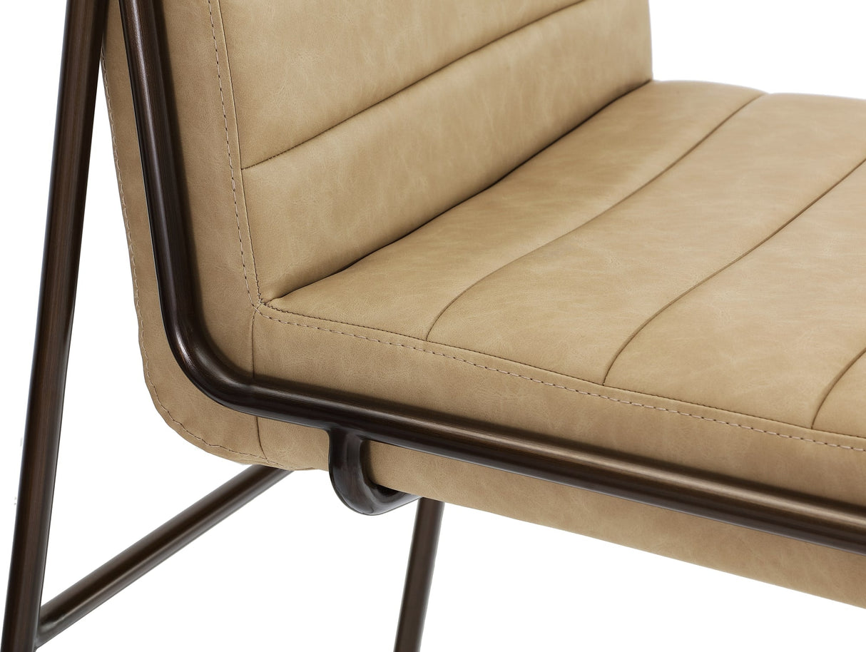 Madison Honey/Light Bronze Metal Frame Bar Stool by Modus Furniture at Eve Furniture