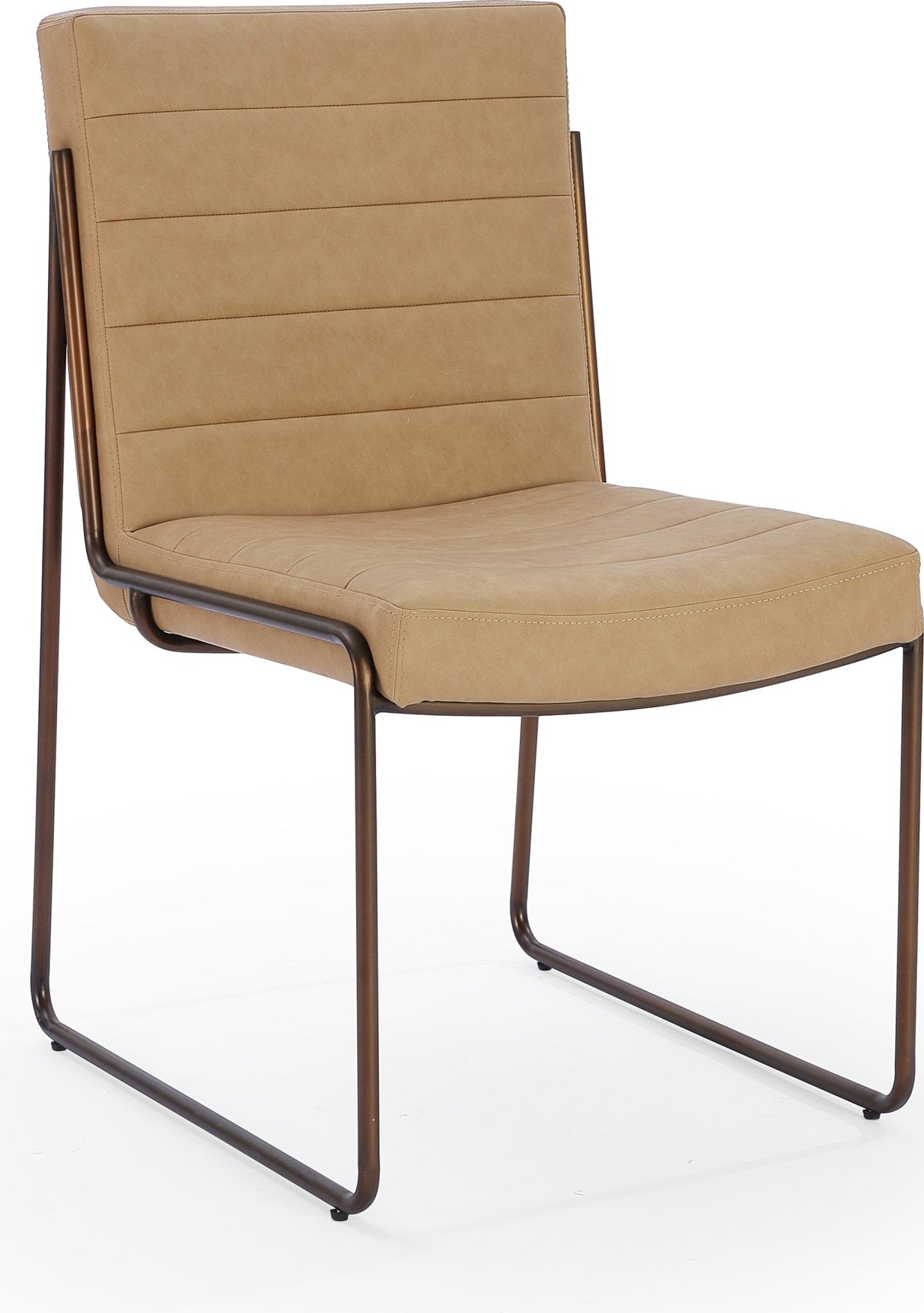 Madison Honey/Light Bronze Metal Frame Dining Chair (Set of 2)