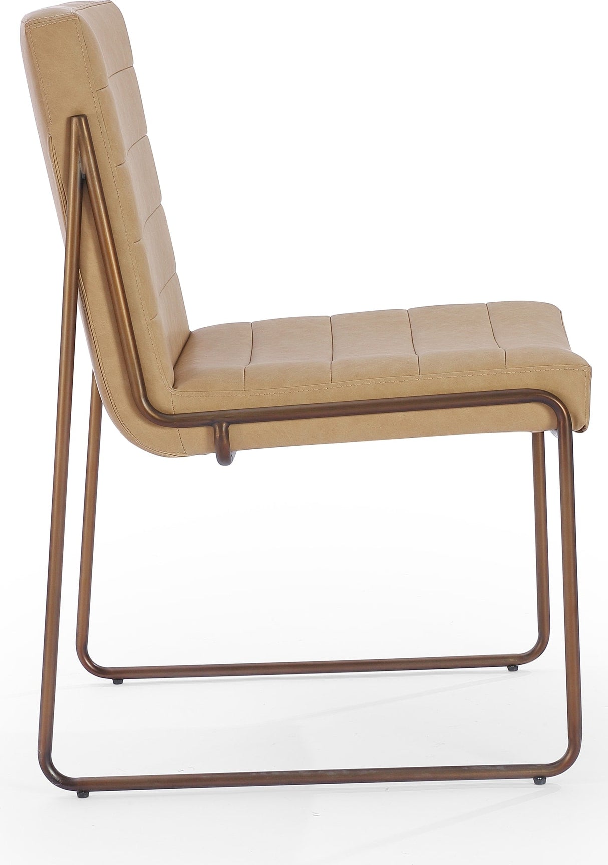 Madison Honey/Light Bronze Metal Frame Dining Chair (Set of 2)
